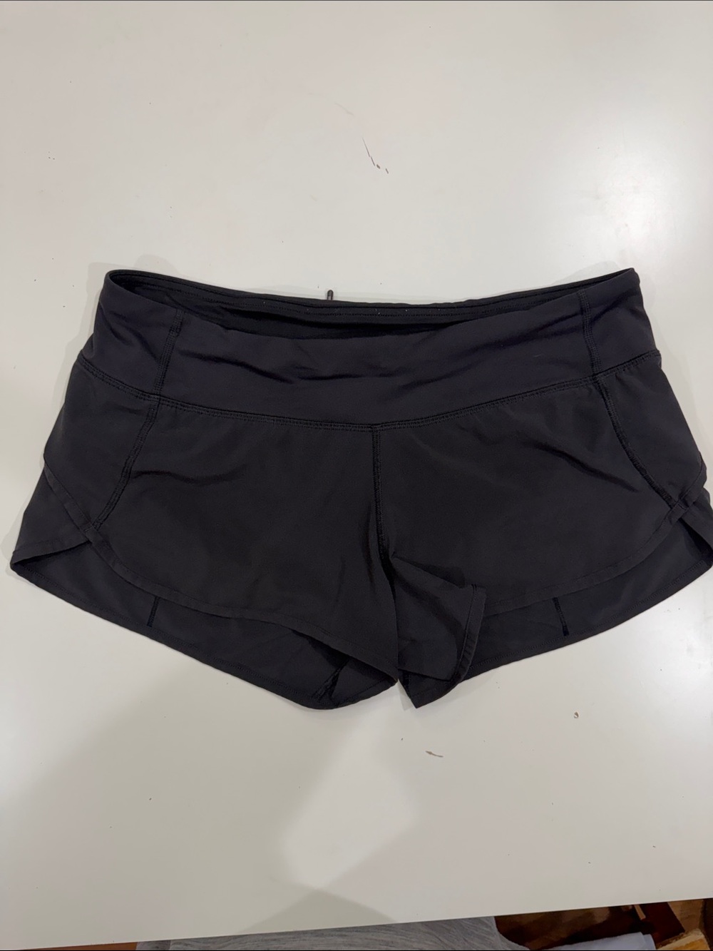 lululemon athletica Black Women's Athletic Shorts with Overlayer